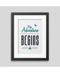 The adventure begins Framed poster